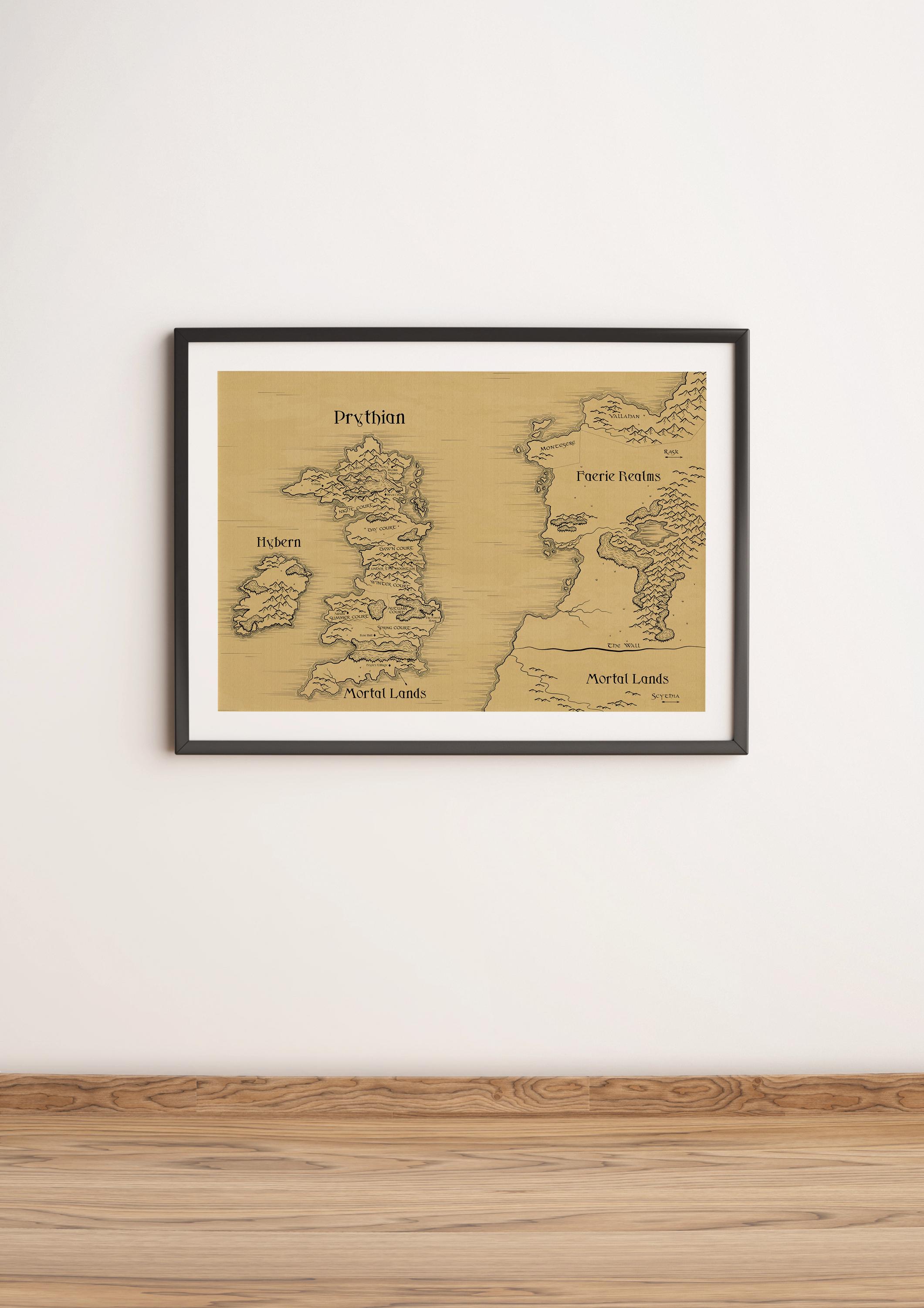 Map of Prythian: ACOTAR - Etsy