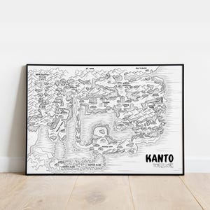Carte de Kanto : Pokémon