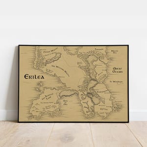 Carte d'Erilea : le trône de verre