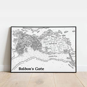 Kaart van Baldur's Gate