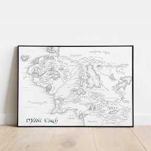 Fantasy Map: Wizards, Elves, Halflings, Orcs