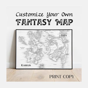Custom Fantasy Map *PRINT*