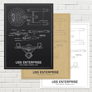 USS Enterprise-blauwdrukken: Star Trek