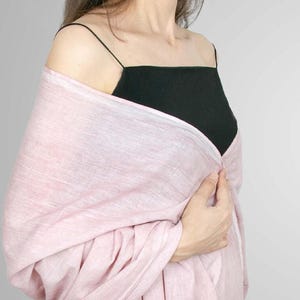 Linen Shawl Wrap for Women, Cotton Summer Scarf, Lightweight Linen Wrap, Casual Summer Accessory