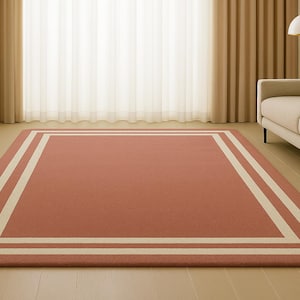 Hand-Tufted Wool Rug: Modern Pink & White Area Rug
