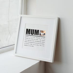 Biglietto di auguri per la mamma con foto personalizzata incorniciabile / Biglietto per la festa della mamma / Biglietto di auguri per il compleanno della mamma / Biglietto di auguri per il matrimonio della mamma / Biglietto di auguri per il Natale della mamma
