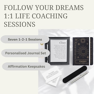 Sigue tus sueños Sesiones de coaching personal 1:1 / Inspiración / Motivación / Establecimiento de objetivos / Afirmaciones / Manifestación