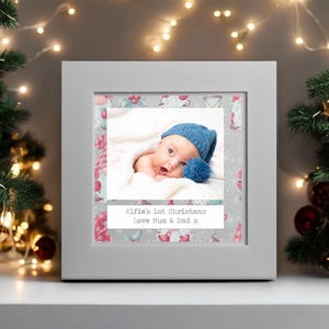 Tarjeta de Navidad con foto personalizada de lujo / Regalo de Navidad único para la familia / Tarjeta de Navidad para un amigo especial / Regalo de Navidad con foto