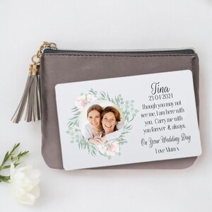 Nel giorno del tuo matrimonio, biglietto d'auguri personalizzato con foto per il lutto / In amorevole ricordo / Ricordo del matrimonio