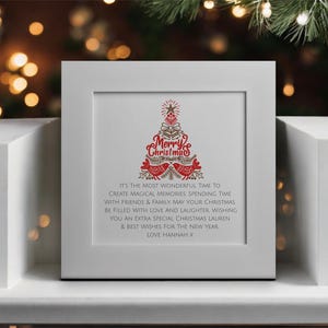 Weihnachten Luxus personalisierte Weihnachtsgedicht Karte | Einzigartiges Familien-Weihnachtsgeschenk | Spezielle Freund Weihnachtskarte | Weihnachtsgedicht
