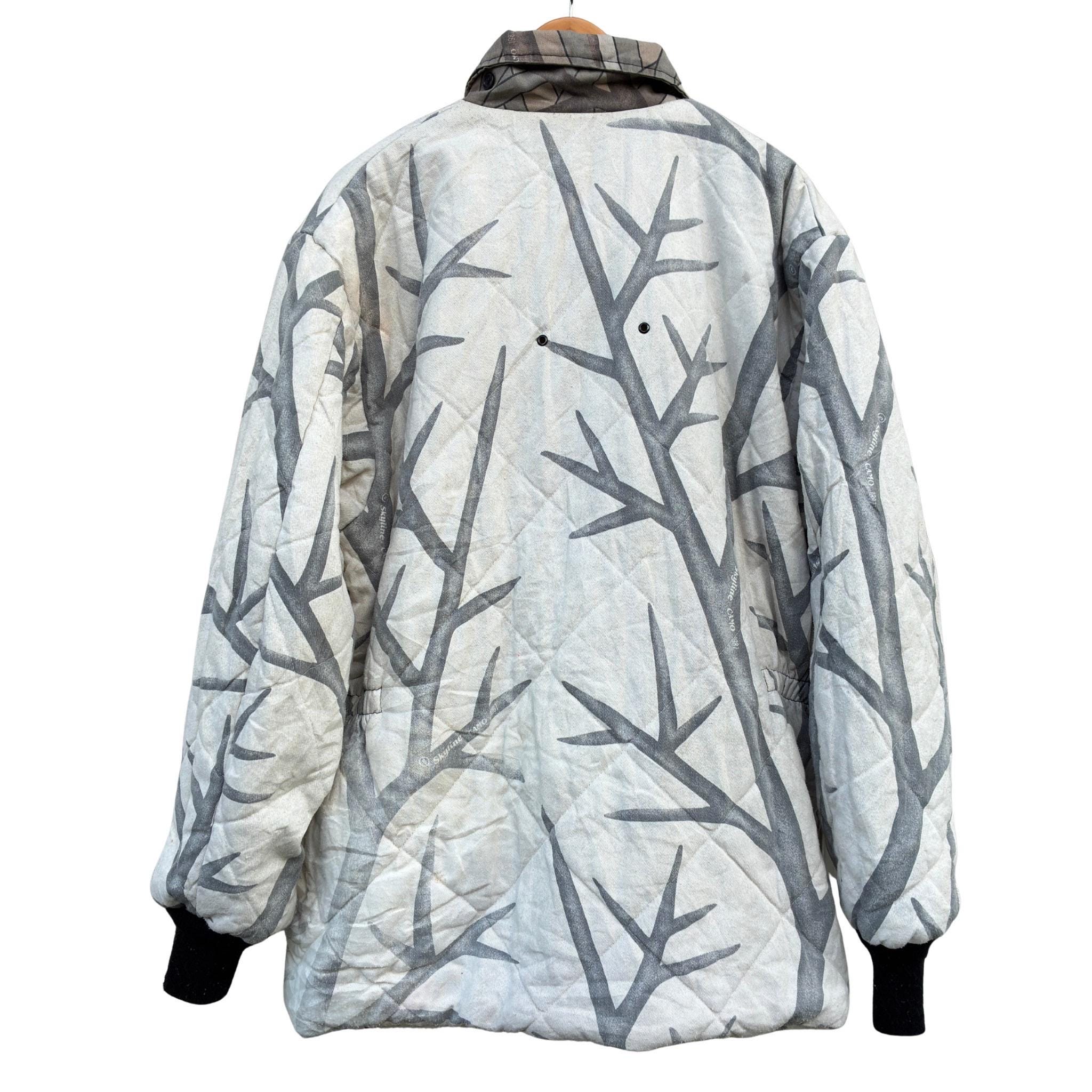 Vintage 80s Johnson Garment Reversible Insulated Hunting Jacket 