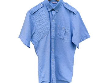 Vintage Past Corp Jagd-Button-Down-Shooting Shirt
