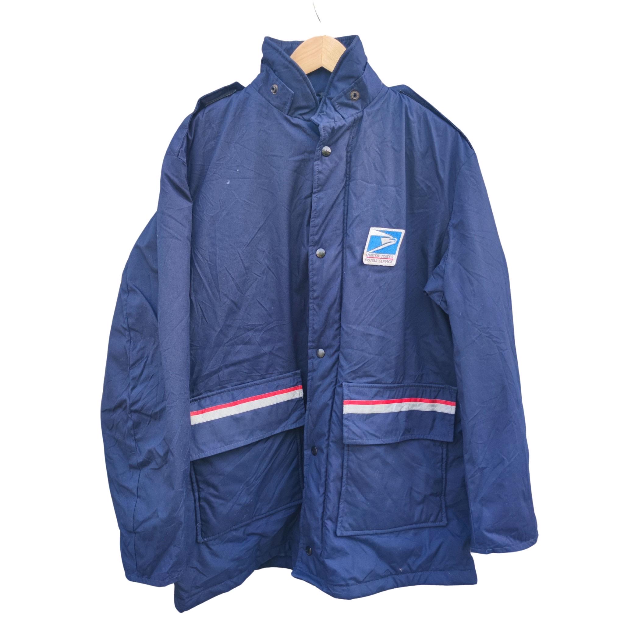 Vintage USPS Letter Carrier Quilted Lined Parka Jacket Post Office 