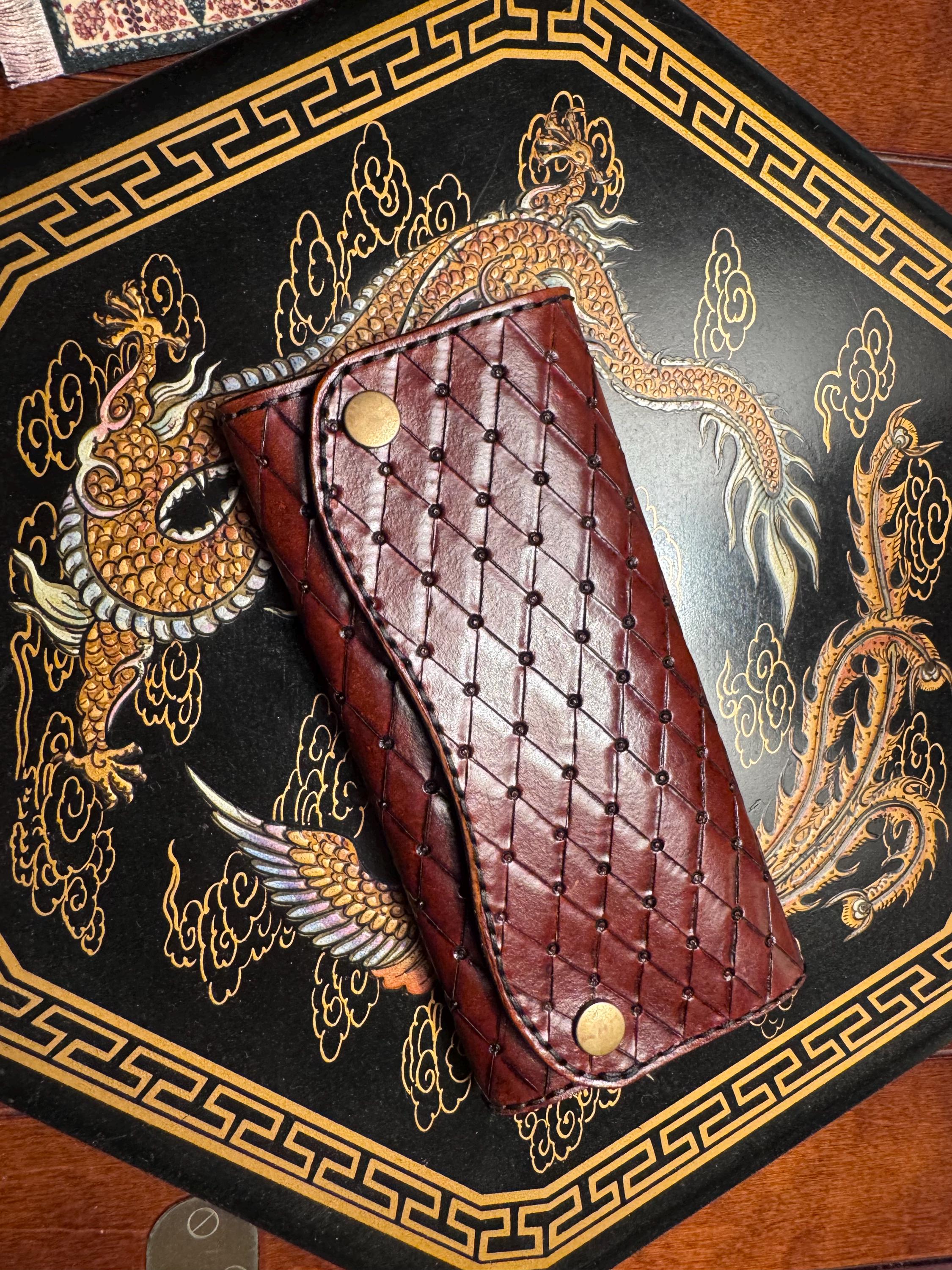 Hand Made Roper Wallets Hand-tooled Leather Roper Wallet - Etsy