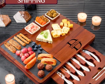 Cheese & Charcuterie Boards, Hostess Gift, Housewarming Gifts for Couples, Gifts for Bridal Shower, Newlywed Gift, Custom Gift for Her