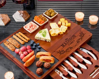 Personalized Charcuterie Board | Wedding Gift | Anniversary Gift | Engagement Gift | Bridal Shower Gift | Gift for Her | Gift for the Couple