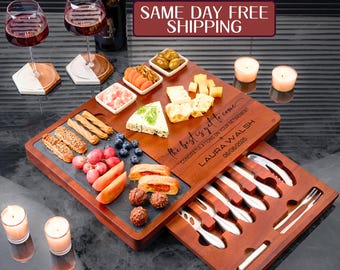 Retirement Gift, Personalized Gifts, Custom Charcuterie Board, Thank You Gift, Unique Retirement Gift, Corporate Gift, Housewarming Gift