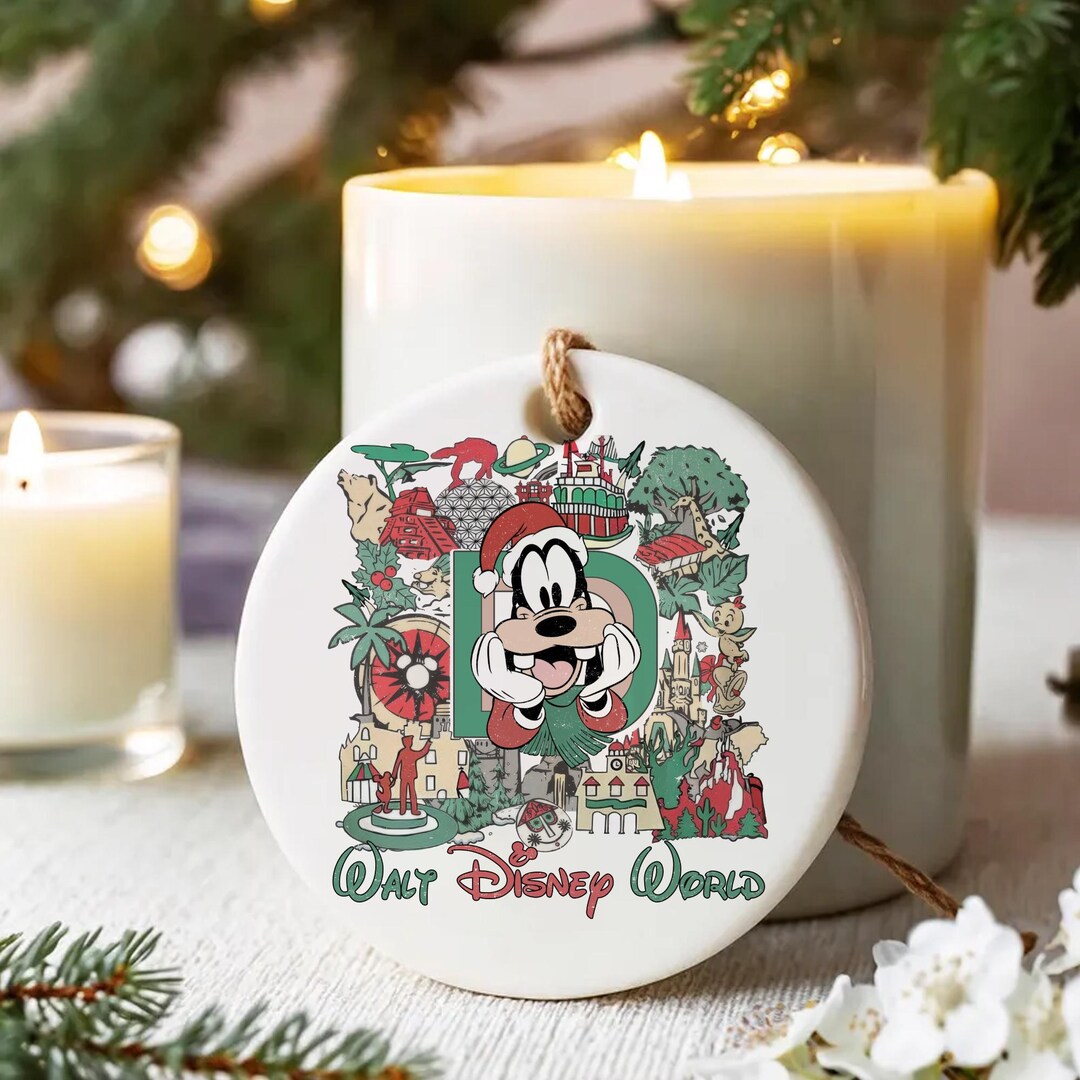 Disney Goofy Ornaments, Vintage Disneyland Ornaments, Mickey and