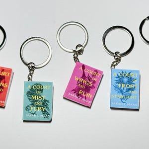 CUSTOM Mini book keychain