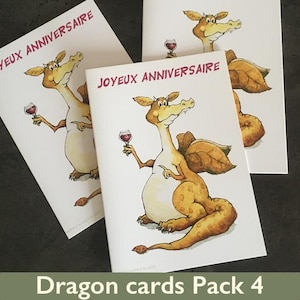 Dragon Cards Pack 4 - Happy Birthday