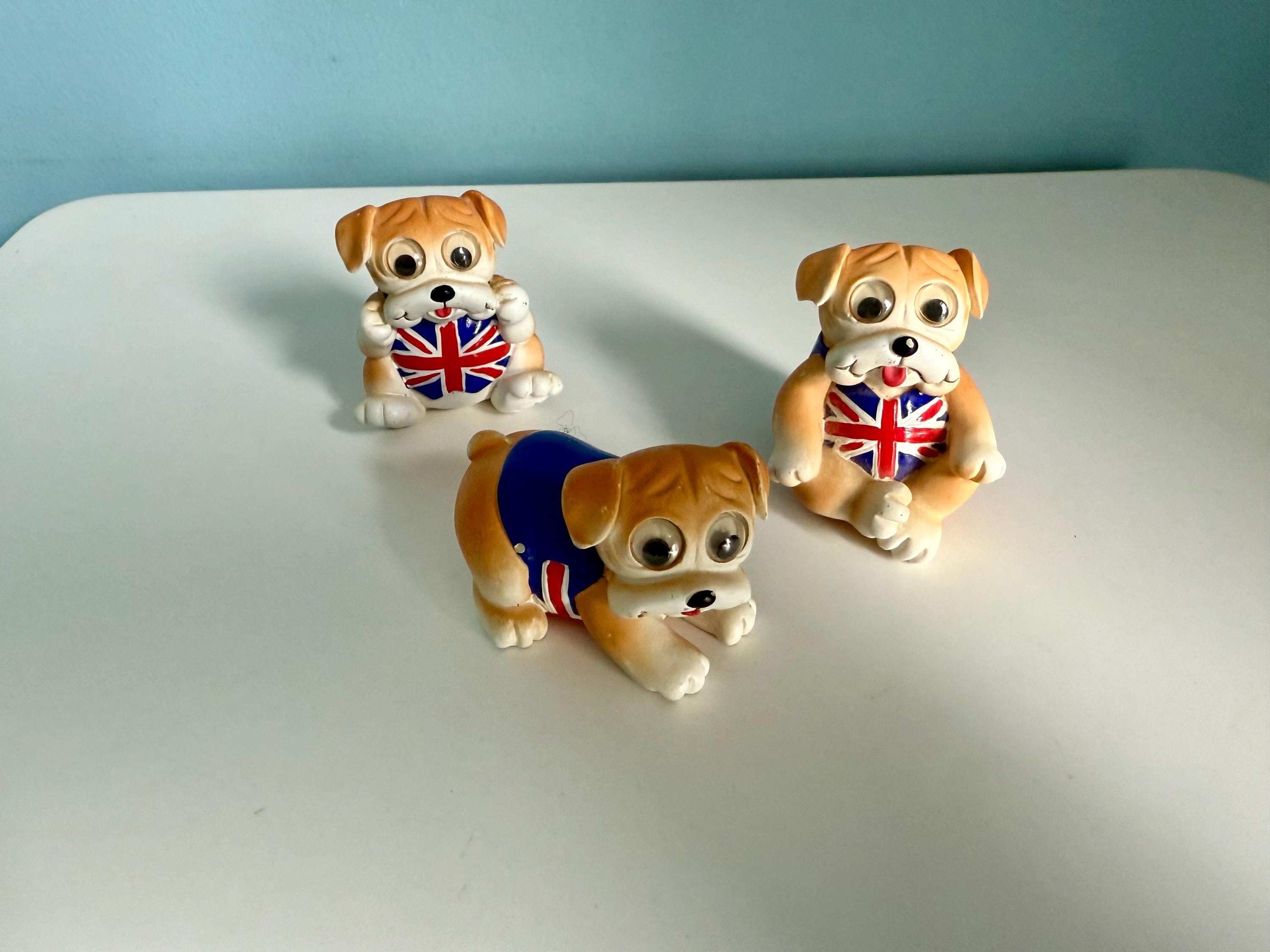 Bulldog Figurine Union Jack - Etsy