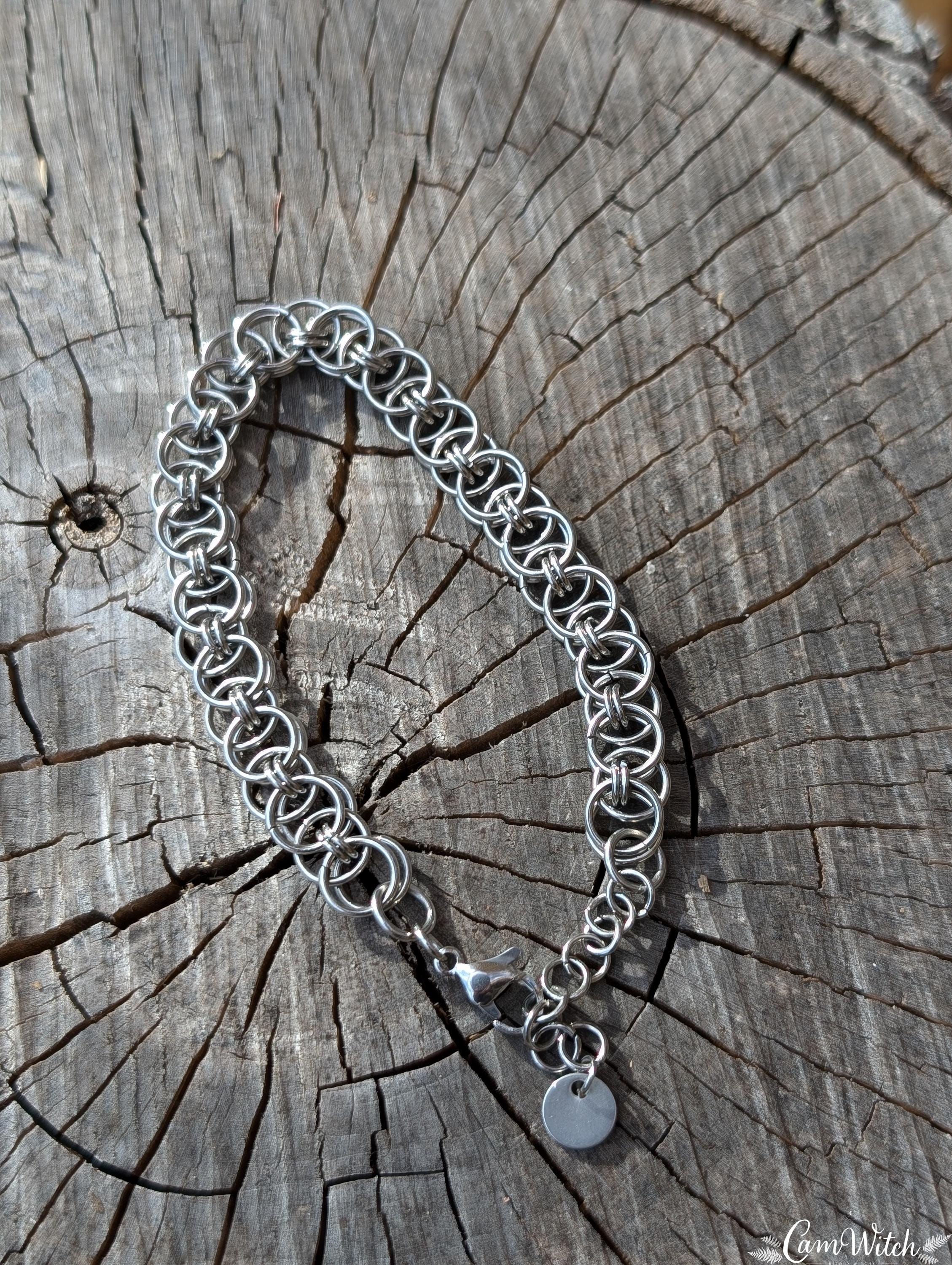 CERRIDWEN Bracelet || Handmade stainless steel chainmail bracelet