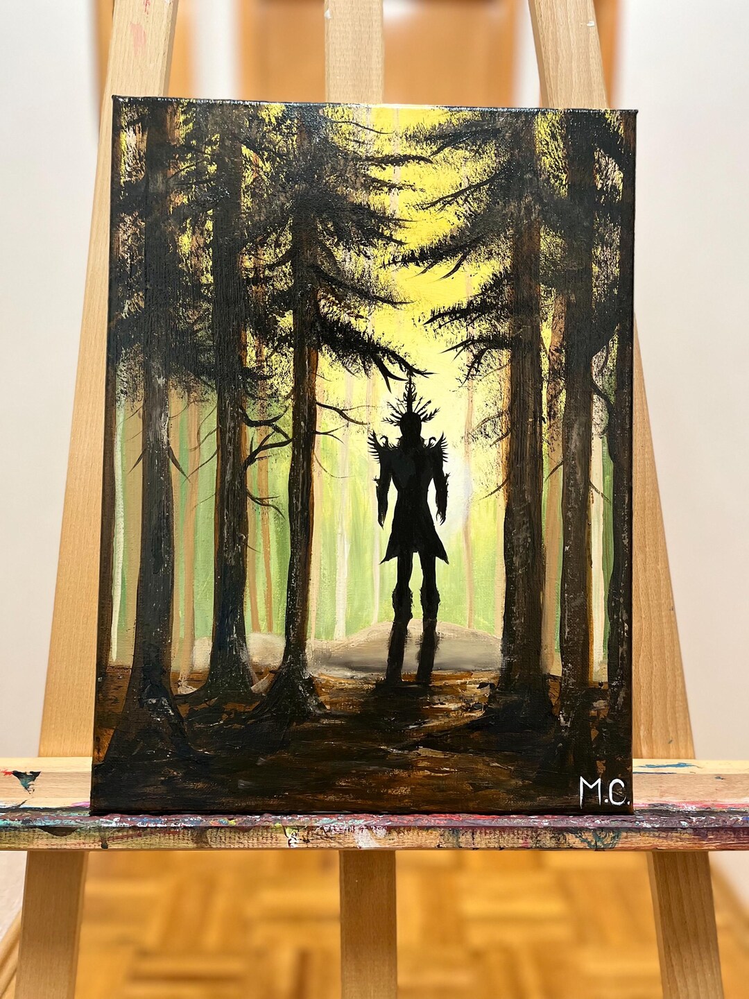 Original Painting of Belobog - Slavic God - Etsy