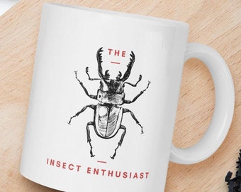 Nashornkäfer-Tasse Insektenliebhaber-Tasse Perfektes Geschenk für Insektenliebhaber und Entomologie-Fans