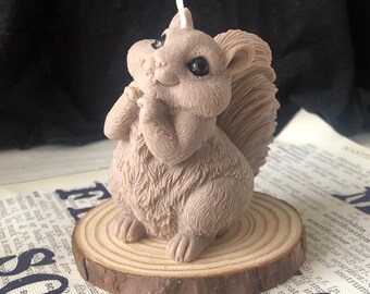 Squirrel Shaped Candle | Decorative Candle | Squirrel Candle | Animal Candle
