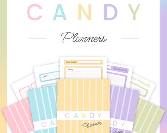 Candy Planners – Sweeten Your Schedule with These Pastel Printable Planners (A4 PDF)