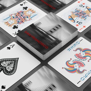 San Francisco Playing Cards Set, Elegant Card Deck, Poker Night Essentials, Unique Gift for Card Enthusiasts, Travel Souvenir