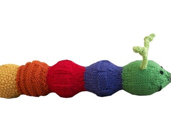 Sensory Caterpillar knit PDF pattern