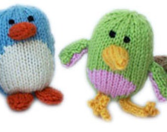 Squeaker Birds PDF Knitting Pattern