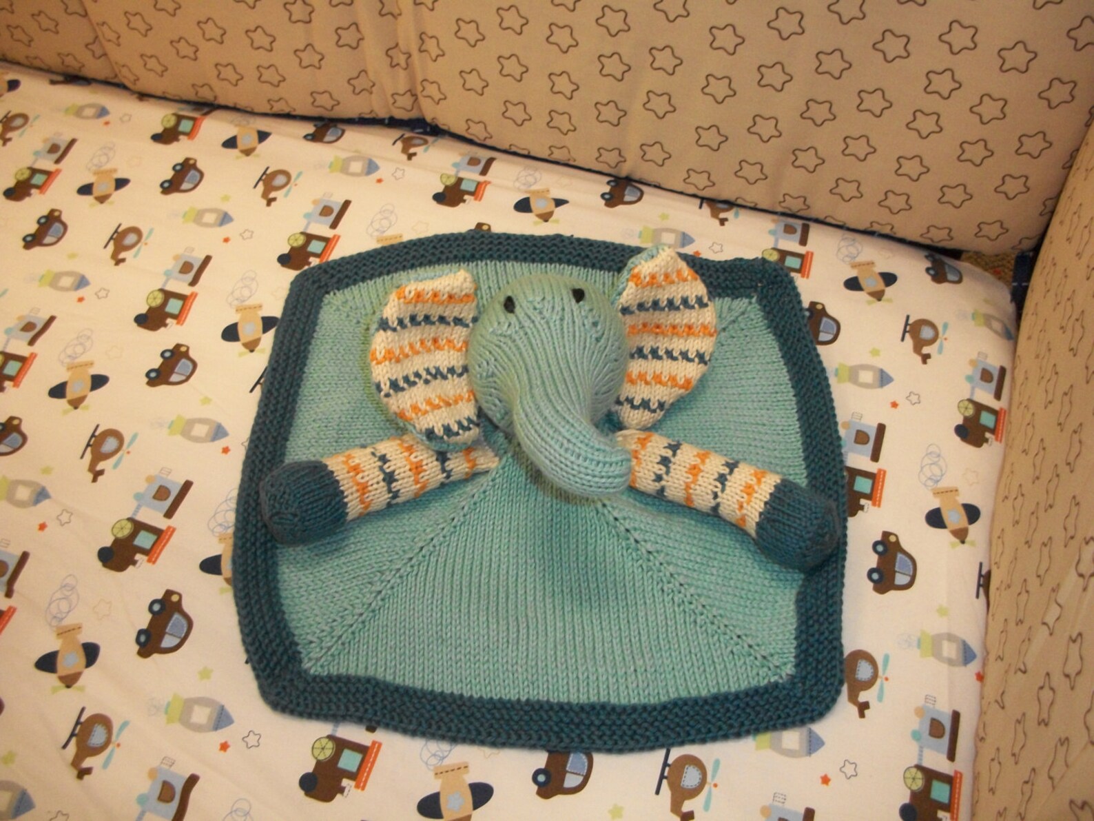 Baby Pears Blanket Buddy PDF knitting pattern Etsy