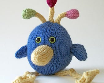 Vogel Strickmuster PDF | Bub der Vogel | Maschenmarkierer mit Flügelvariationen
