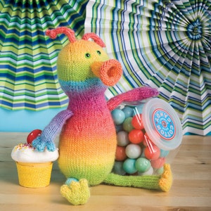 Alien Knitting Pattern PDF | Lolly the Alien | Quick Knit Stuffed Toy Baby Gift