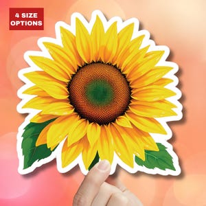 Magnifique autocollant coupe baiser tournesol sticker floral design botanique décoration pour ordinateur portable autocollant bouteille d'eau autocollant support ukraine amoureux de la nature