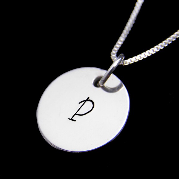 Custom Order for CICELY50,  Children's Necklace, Personalized Initial Sterling Silver Necklace