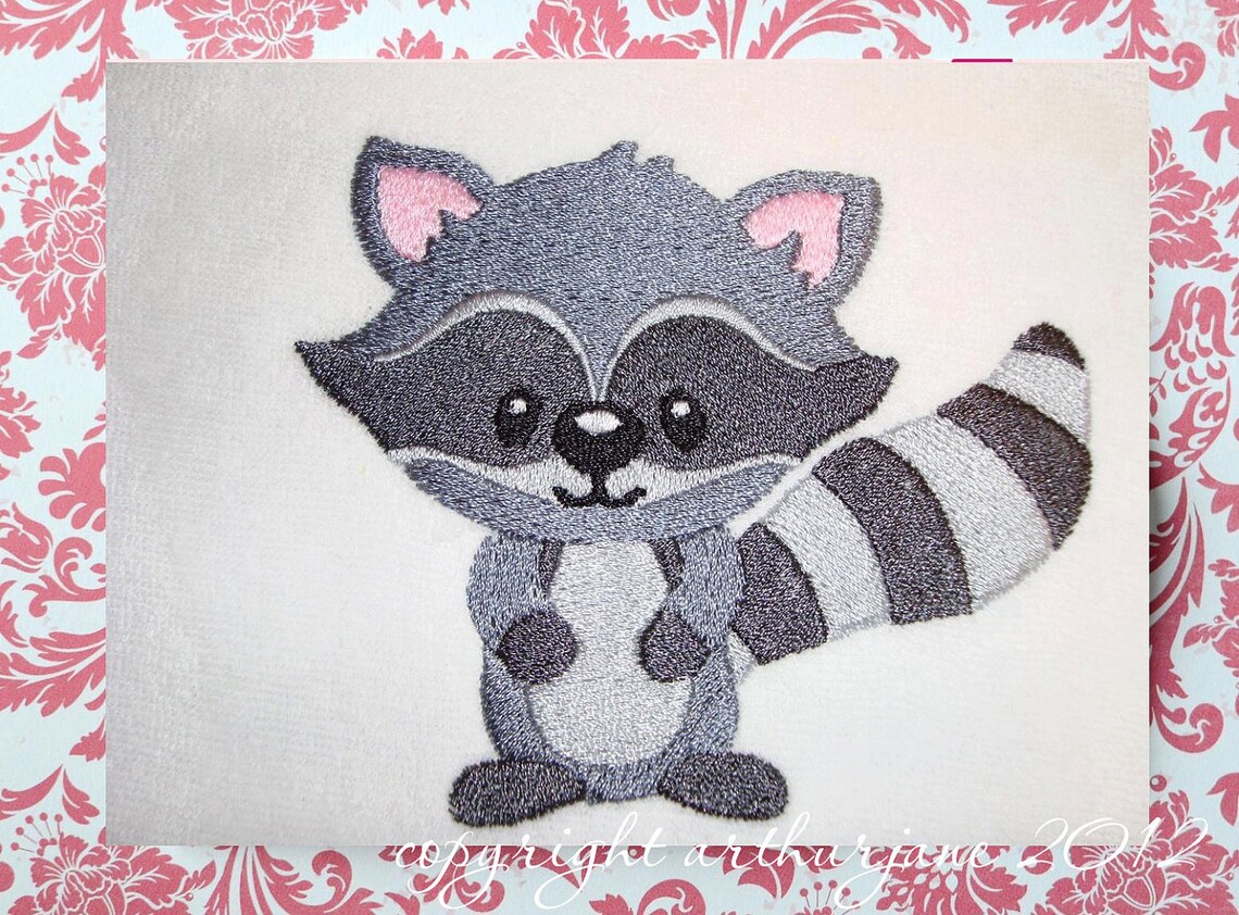 Racoon Embroidery Design INSTANT DIGITAL DOWNLOAD Woodland Etsy racoon-embroidery-design-instant-digital-download-woodland-etsy