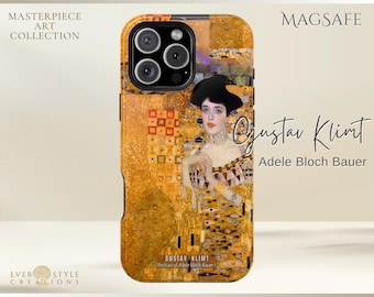 Gustav Klimt Adele Bloch Bauer MagSafe Phone Case Art Nouveau Gold Tough Cover