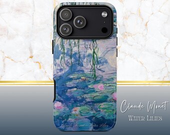 Funda para teléfono Monet Nenúfares, diseño de arte impresionista