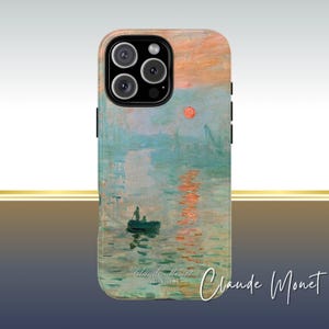 Monet Impression Sunrise Phone Case: Fine Art iPhone, Galaxy, Pixel Cover