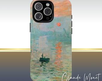 Monet Impression Sunrise Phone Case: Fine Art iPhone, Galaxy, Pixel Cover