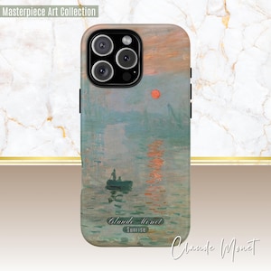 Monet Impression Sunrise Phone Case: Fine Art iPhone, Galaxy, Pixel Cover