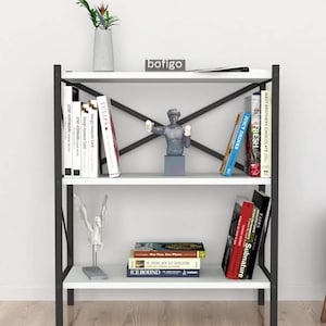 Modern Book Shelf - Custom Wood Bookshelf - Wall-Mounted Floating Shelf - Minimalist Storage - Space-Saving Shelf for Living Room