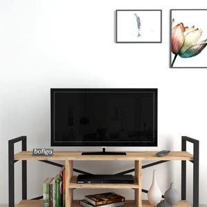 Modern TV Stand with Storage – Stylish Media Console for Living Room – Functional TV Cabinet with Cable Management