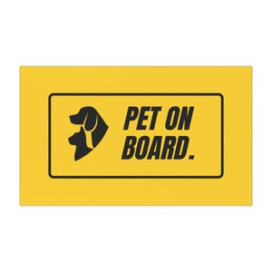Pet On Board Car Magnets - Cute Animal Lover Gift, Customizable Pet Car Decor, Cat Dog Vehicle Magnet, Car Accessories, Pet Parent Gift