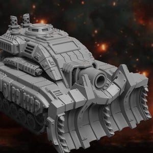 Glyptodon Siege Tank – Brutal Heavy Armor Miniature Kit for Sci-Fi Wargames, Grimdark Battles & Kitbashing Projects | Atlan Forge