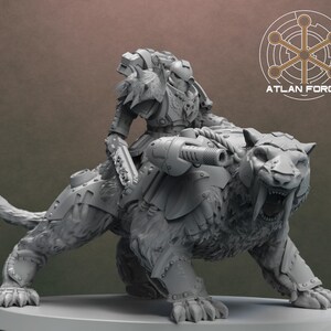 Sabertooth Riders Wargame Miniature Si-fi Fantasy Wargaming RPG Kit ...