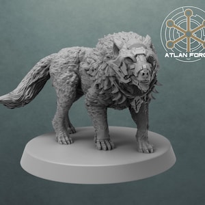 Asgardian Hunting Wolf – Fierce Warbeast Miniatures for Sci-Fi Wargames, TTRPG Encounters & Grimdark Kitbashing | Atlan Forge